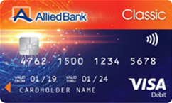 Allied Bank Cash+Shop Classic Visa Debit Card