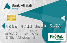 Bank Alfalah Bank Alfalah PayPak Islamic Classic Debit Card
