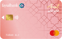 Faysal Bank Amal Mastercard Gold Debit Card