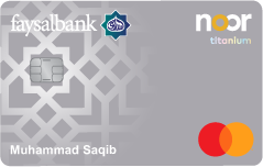 Faysal Bank Faysal Islami Noor Titanium  Card