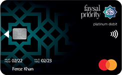 Faysal Bank Faysal Islami Priority Platinum Debit Card