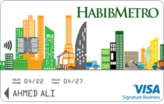 Habib Metro Bank Visa Signature Business Card
