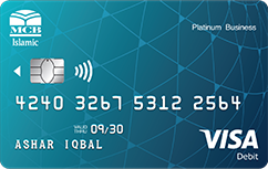 MCB Islamic Visa Platinum Business Debit Card