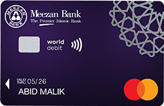 Meezan Bank Mastercard World Debit Card