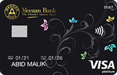 Meezan Bank Platinum Visa Debit Card