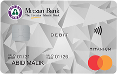 Meezan Bank Titanium Mastercard Debit Card